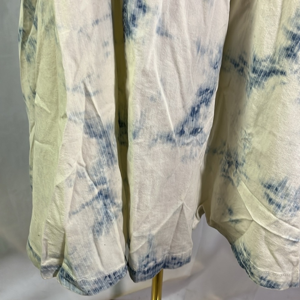 NWT Anthropologie Holding Horses Bleached Tie Dye Denim Swing Dress - Picture 14 of 16